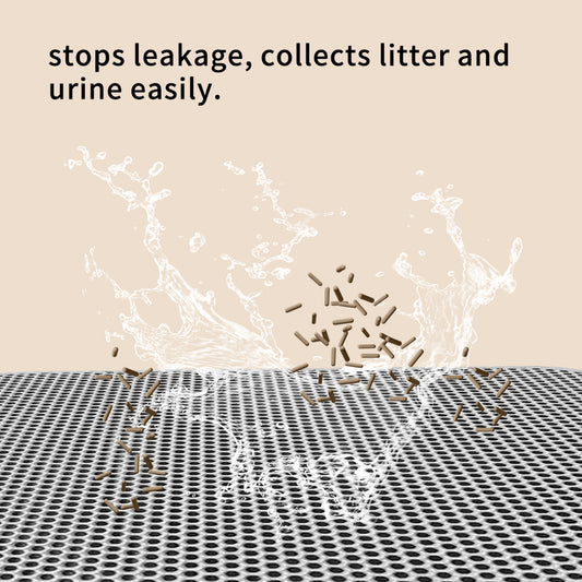 Premium Cat Litter Mat - Leak - Proof Waterproof Base & Non - Slip Backing - Effectively Traps And Filters Litter For A Cleaner, Dry Floor - 5 - CJ