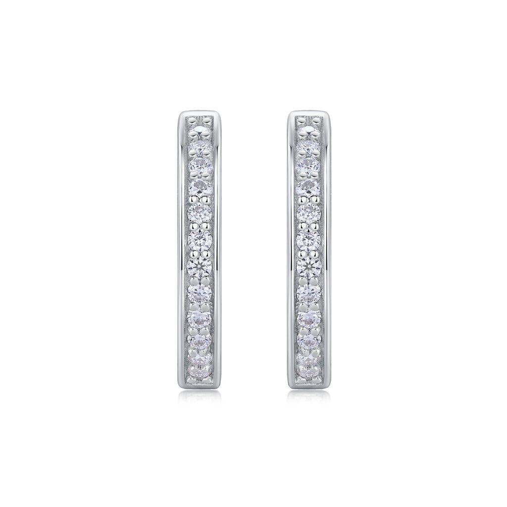 Morning Dew - Fashionable And Luxurious Diamond Jewelry Set With Moissanite S925 Sterling Silver And Platinum-plated Stud Earrings