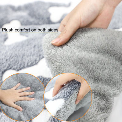 Self - Warming Cat Bed Mat Washable Dog Bed Crate Mat Soft Pet Sleeping Mat For Dogs And Cats Reversible Fleece Dog Crate Kennel Pad Cat Pet Bed - 5 - CJ