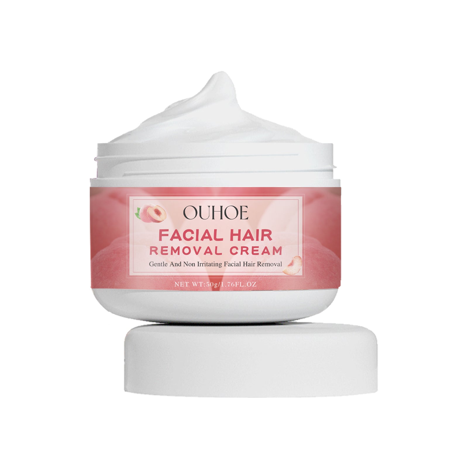 Ouhoe Peach Hair Removal Cream Gentle Non - Irritant Cleaning Ladies Facial Lip Hair Quick Hair Removal Cream - 5 - CJ