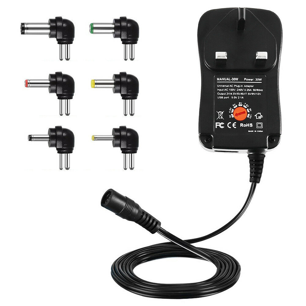 Universal 3 - 12V Adjustable Voltage Adaptor Charger USB AC DC Power Supply Adapte - 5 - CJ