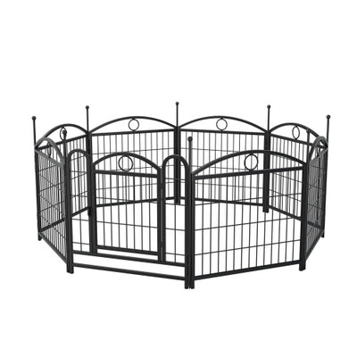 Dog Playpen Indoor 24 Inch 8 Panel Metal Dog Playpen - 5 - CJ