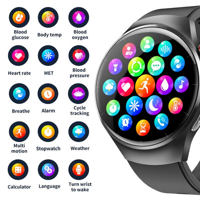 New 1.55 - inch Disc Smart Watch Health Tracker Health Manager - 5 - CJ