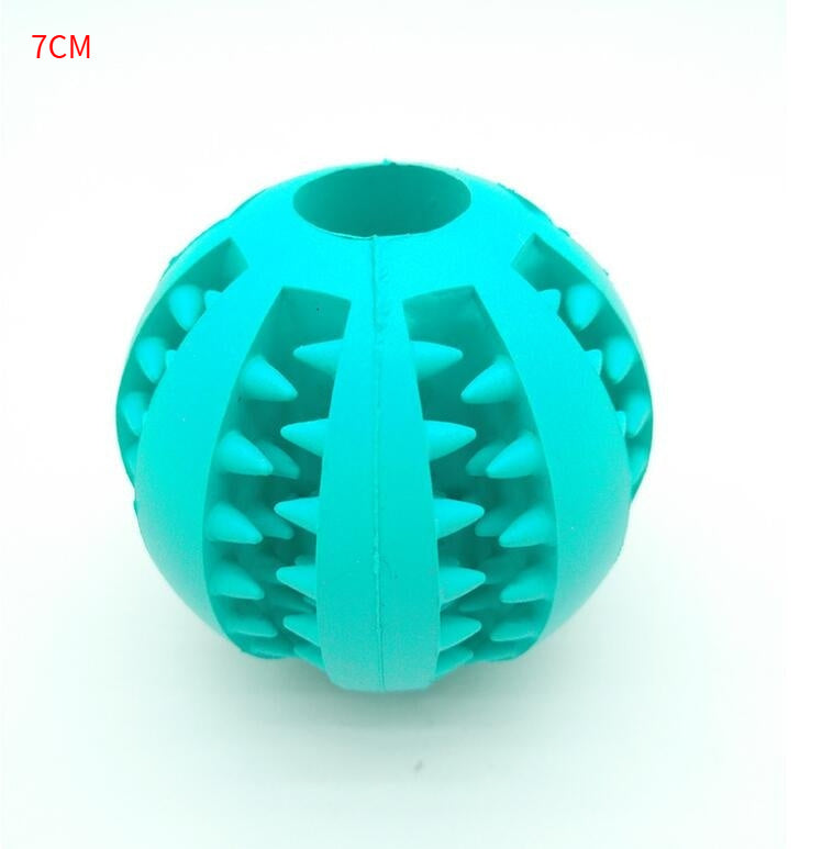 Pet Slow Feeder Dog Toy Cute Funny Rubber Dog Ball Toy - 0 - CJ - Sky Blue - 7cm - CJJJCWGY00661 - Sky Blue - 7cm