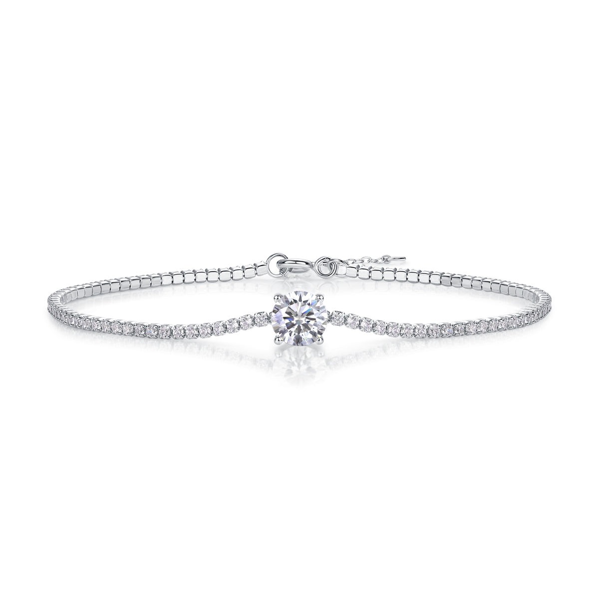 1Dawn Luxury Fashion Mossan Diamond S925 Silver Bracelet Prohibit TikTok sales - 5 - CJ