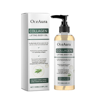OceAura Collagen Lifting Body Oil, Moisturizing And Firming Arms Belly Fat Full Body Massage Oil - 5 - CJ