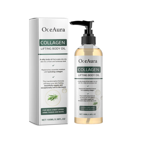 OceAura Collagen Lifting Body Oil, Moisturizing And Firming Arms Belly Fat Full Body Massage Oil - 5 - CJ