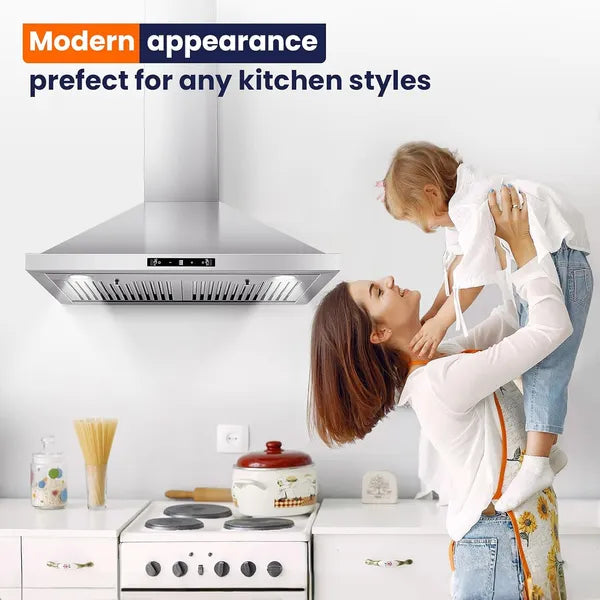 30-Inch 700 CFM Stainless Steel Wall-Mount Range Hood
