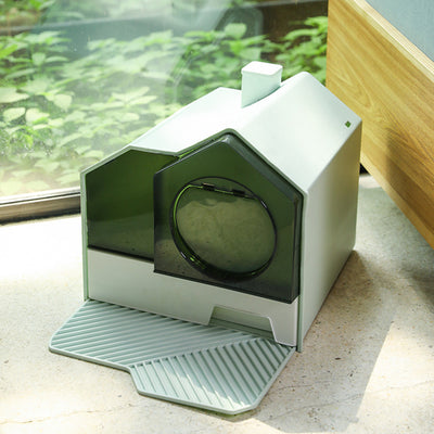 Fully Enclosed Household Anti - splash Drawer Type Odor - proof Cat Litter Box - 0 - CJ