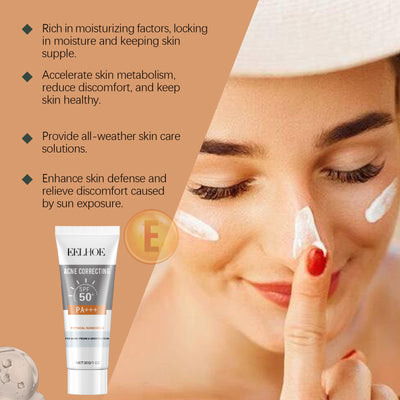 EELHOE Physical Sunscreen, Hydrating Sunblock Facial Skin Care Moisturizing And Nourishing Sunscreen - 5 - CJ