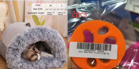 New Splice Portable Pet Nest Portable Autumn And Winter Warm Dog Nest Moisture - proof Long Fur Cat Nest Cross Border Pet Nest - 0 - CJ