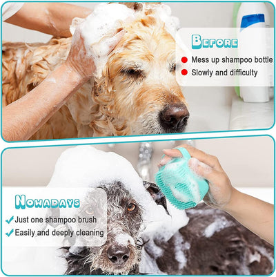 7pcs Pet Grooming Kit, Self - Cleaning Brush Shedding Kit With Nail Clipper, Flea Comb, Shampoo Bath Brush, Finger Toothbrush - 5 - CJ