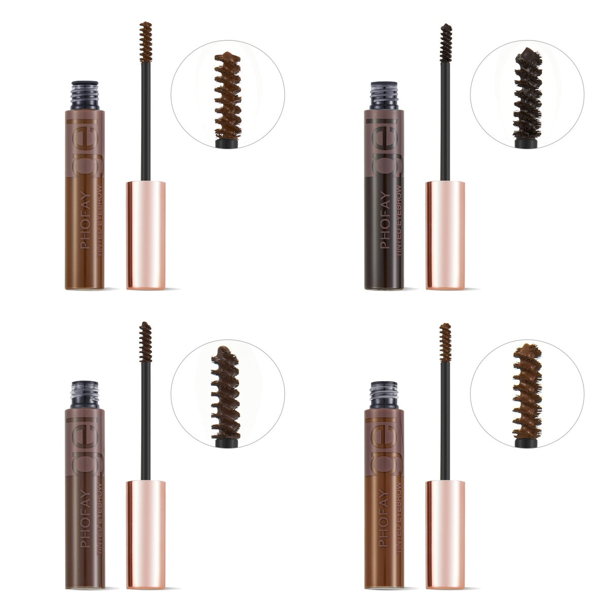 PHOFAY Tinted Eyebrow Gel - 4 - CJ - 1PCS - Set - CJCZ206465805EV