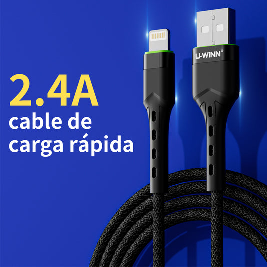 L203 Lightning Cable 2.4A 1M Black USB 3.0 UWINN - 5 - CJ