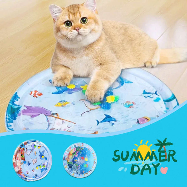 Summer Cooling Pet Water Bed Cushion Ice Pad Dog Sleeping Square Mat For Puppy Dogs Cats Pet Kennel Cool Cold - 0 - CJ