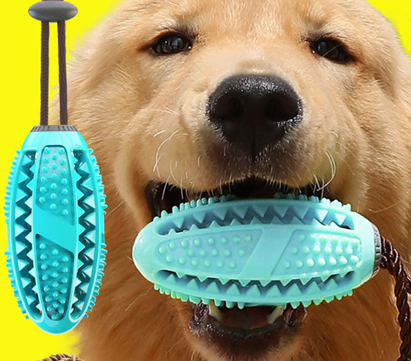 Dog Toys Silicon Suction Cup Tug Interactive Dog Ball Toy For Pet Chew Bite Tooth Cleaning Toothbrush Feeding Pet Supplies - 0 - CJ - I - CJJJCWGY03566 - I