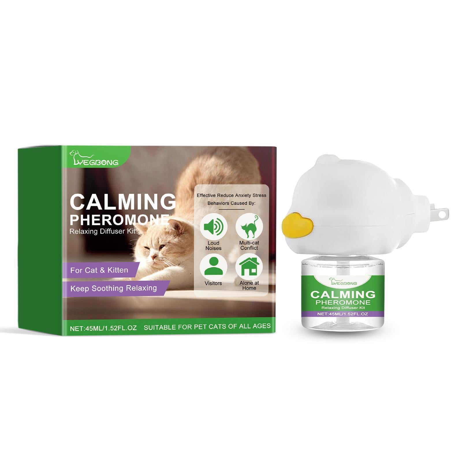 Yegebang Cat Emotional Care Set Pet Cat Soothing Calm Estrus Irritability Mood Noise Reduction Care - 5 - CJ