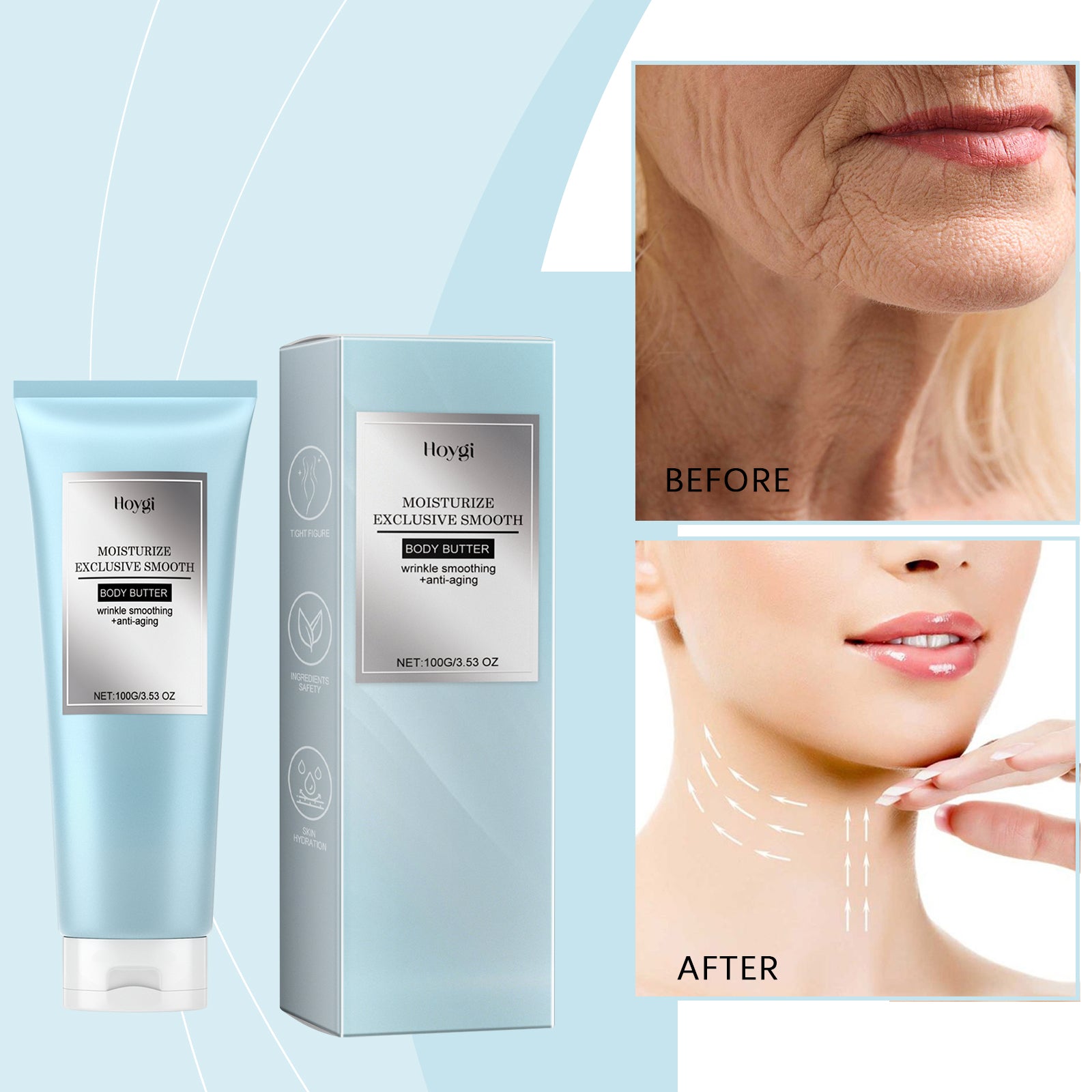 Hoygi Body Butter Anti - Wrinkle Firming Cream, Hydrating And Moisturizing Skin And Smoothing Fine Lines Firming Skin Cream - 5 - CJ