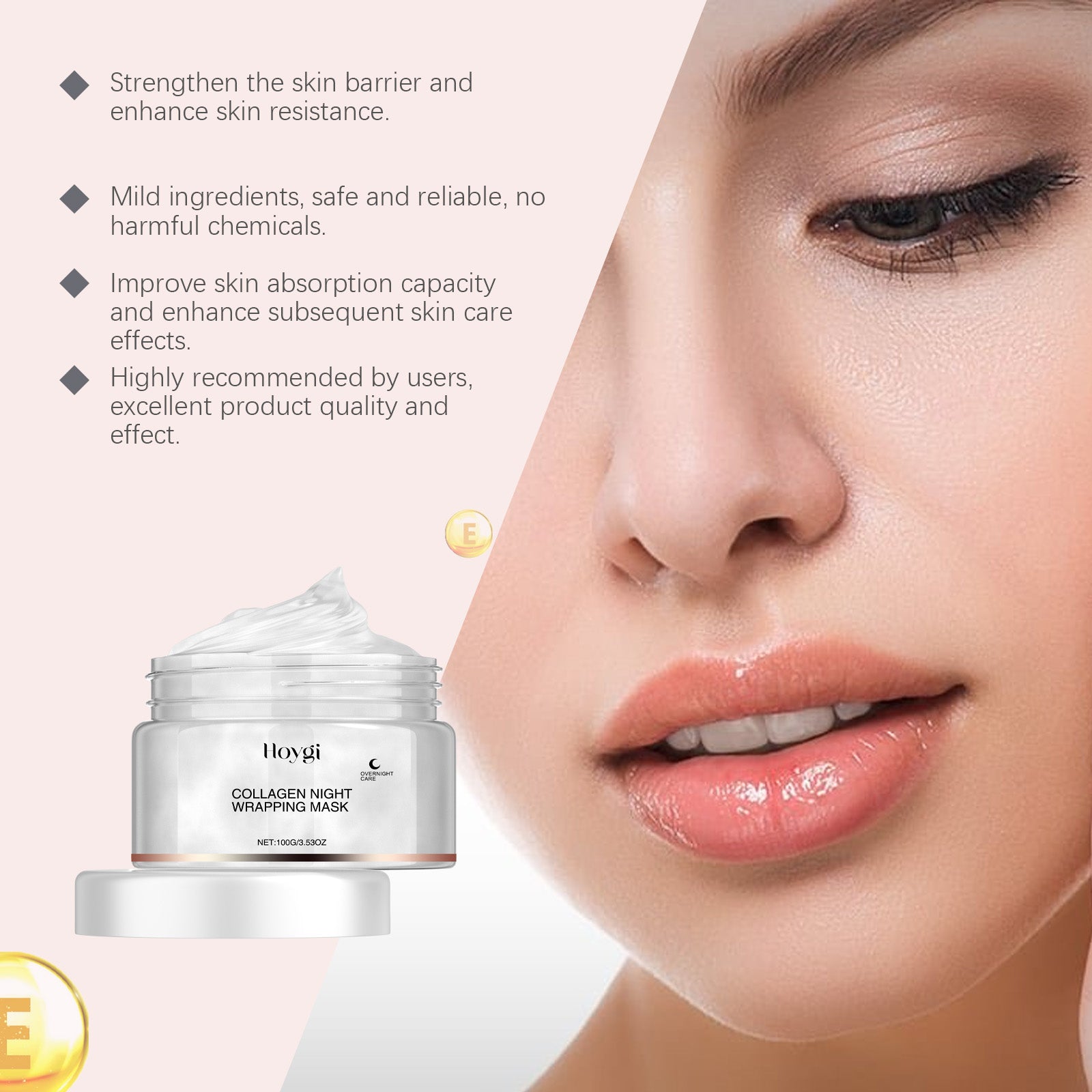 Hoygi Collagen Peel Mask Gentle Moisturizing, Hydrating, Brightening And Moisturizing Skin Peel Mask - 5 - CJ