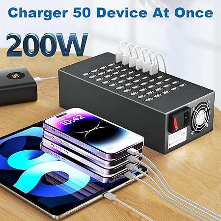 50 - Port 200 W USB Charging Station - 5 - CJ