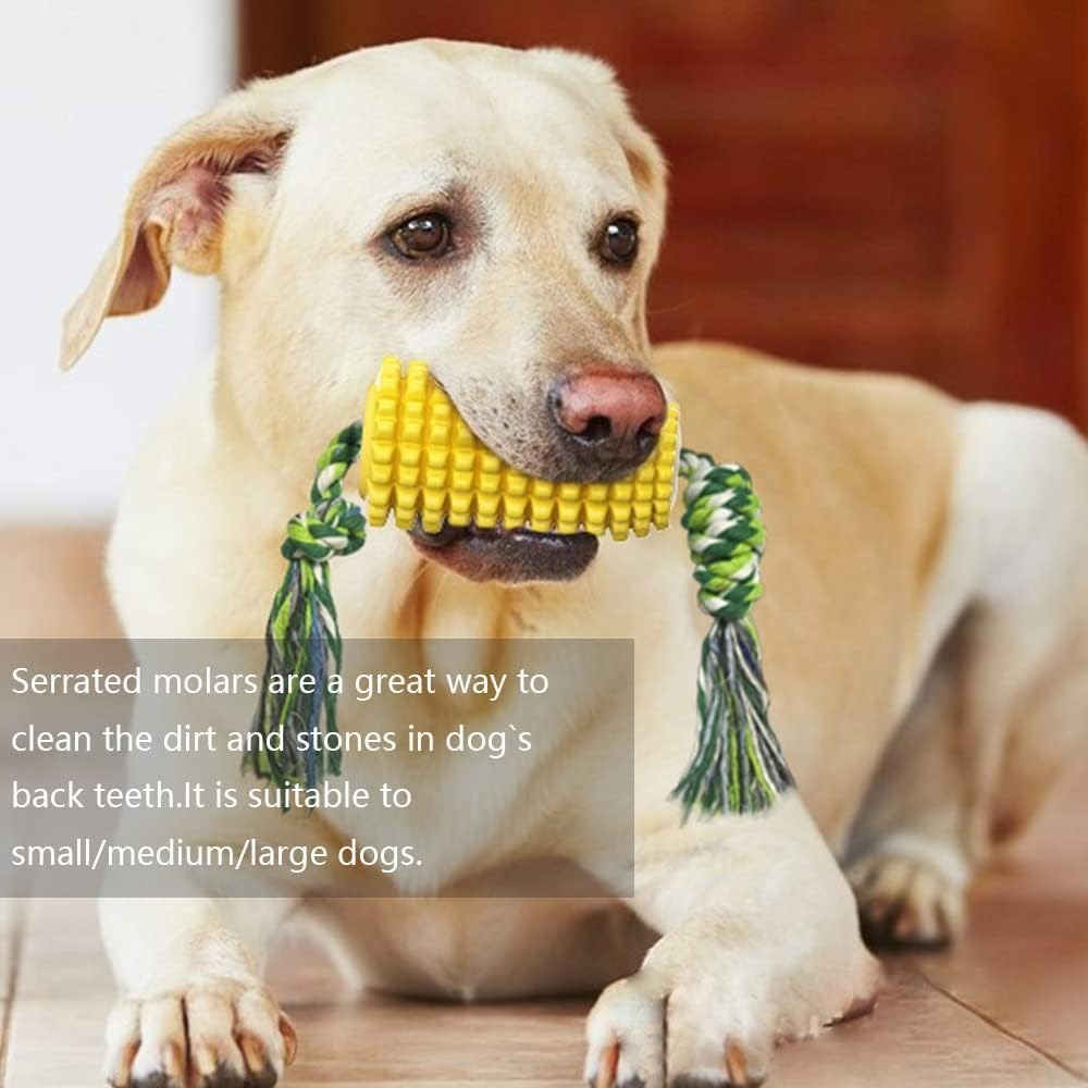 Dog Toys, Dog Toys Suitable For Strong Chewing, Durable And Chewy Squeaking Interactive Dog Toys, Small, Medium And Large Dog And Puppy Teeth Chewing Corn Cob Toys - 5 - CJ