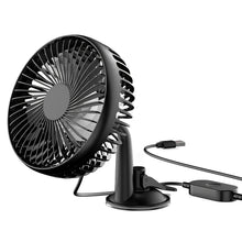 1Pc Car Cooling Fan Portable Rotatable USB Vehicle Fan Backseat Clip Fan Dashboard Window Suction Fan For SUV RV Pickup With 3 Speeds - 5 - CJ