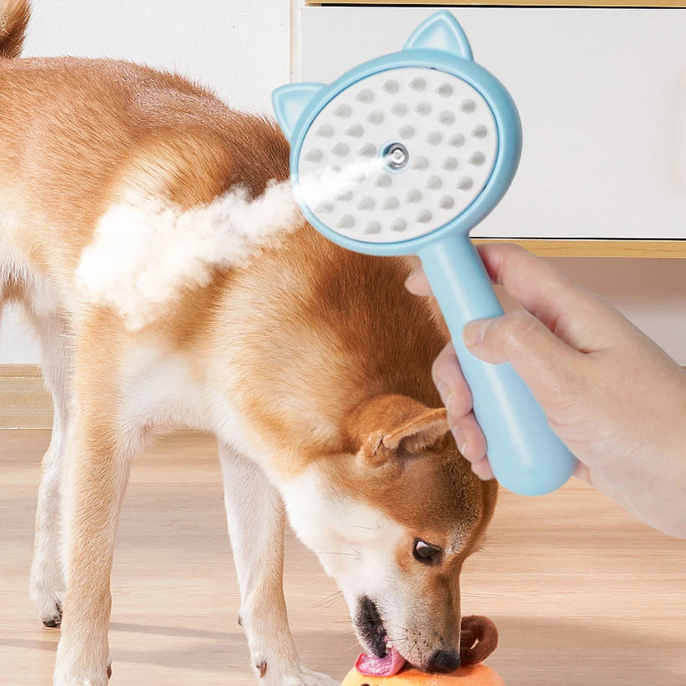 Hair Cleaning Brush With Mist Multifunctional Cat Grooming Brush Rechargeable Self Cleaning Slicker Brush For Pets Dogs & Catsb Pet Products - 0 - CJ