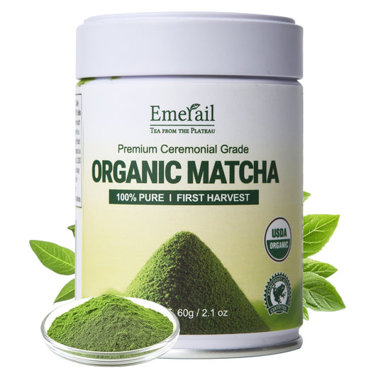 Matcha - Ceremonial Grade Organic Matcha Green Tea Powder,Premium First Harvest Unsweetened,1 0 0 Pure Matcha ForLattes,Smoothies,and Baking 60g 2.1oz - Ships From US - Tea - Coffee Mate - 5 - CJ
