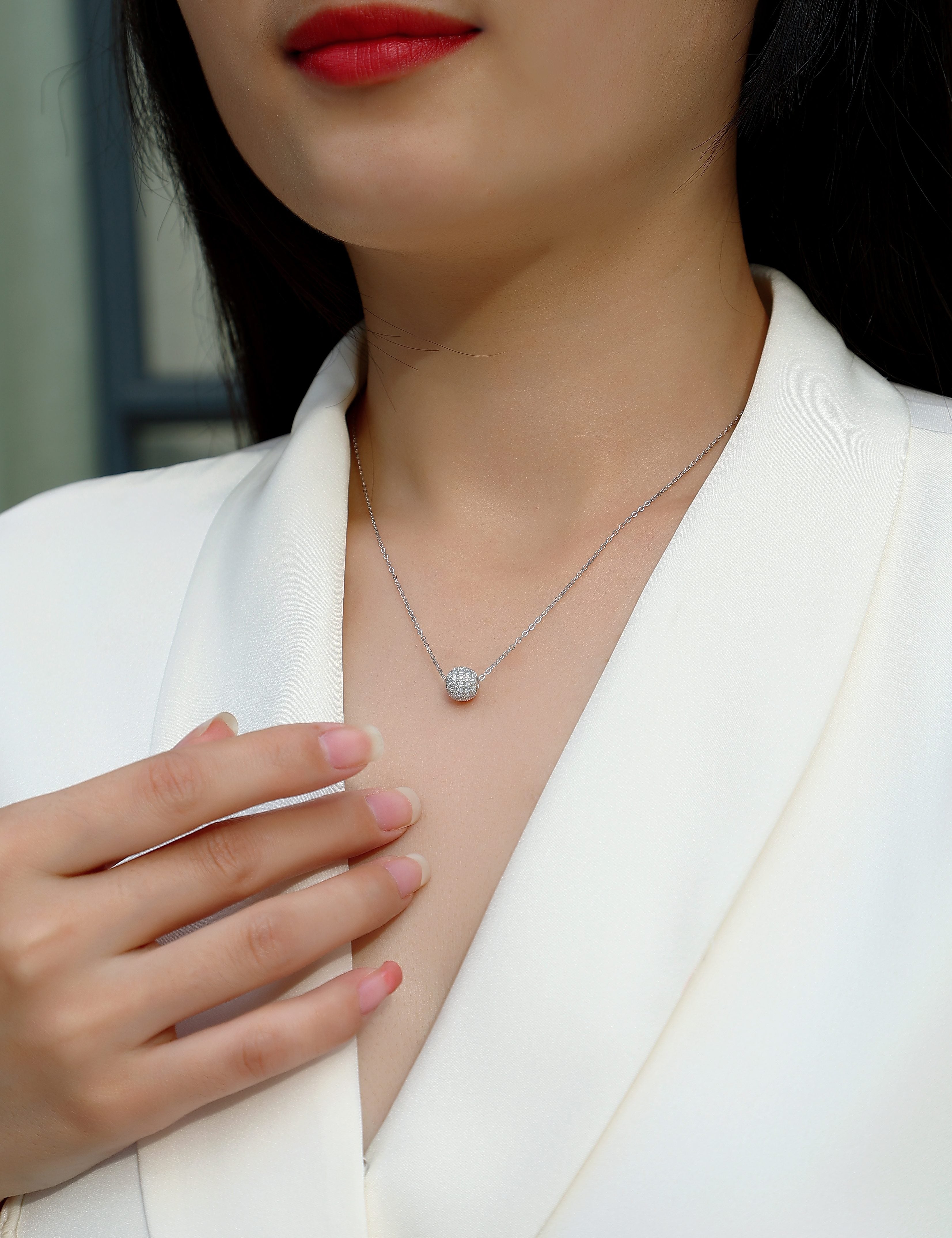 1Meet At This Moment - A Fashionable And Luxurious Diamond Jewelry Pendant Set With Moissanite S925 Sterling Silver And Platinum Plating Prohibit TikTok sales - 5 - cjdropshipping