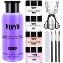 Acrylic Nail Kit, Acrylic Powder And Liquid Set, With Clear, Nude, Pink, White Nail Powder And Monomer, Professional Acrylic Nail Brush Nail Forms For Acrylic Nails Extension, Beginner And Home DIY - 5 - CJ