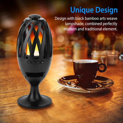 1Pc LED Flame Speakers Torch Wireless Speaker Waterproof Stereo Bass Speaker Outdoor Light - Up Speaker Atmosphere LED Flickers Night Light Patio Stake Lights Lantern For Party Camping - 5 - CJ