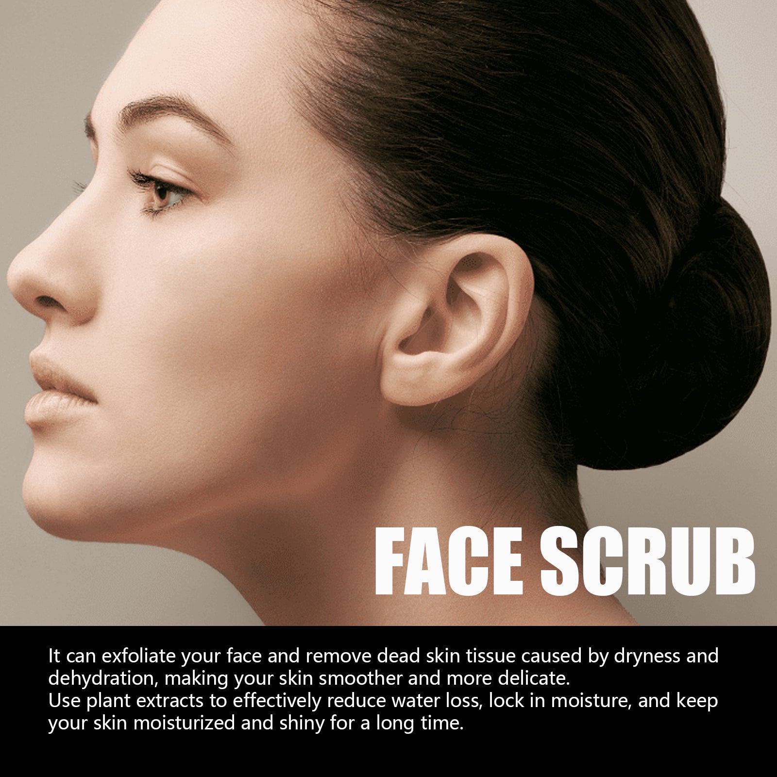 EELHOE Face Scrub, Soften Cutin Supple Skin Moist Water Embellish Burnish - 5 - CJ