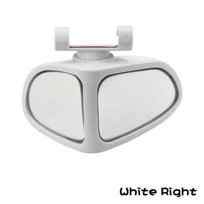 Car Reversing Small Round Mirror Front And Rear Wheel Wide - Angle Mirror Double - Sided Auxiliary Rearview 360 Adjustable Wide Angle Side Rear View Mirror For Car - 5.0 - CJ