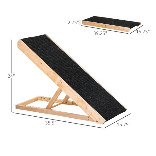 Elevated Pet Ramp For Dogs, Cats, Rabbits, Height-adjustable And Foldable by CJ