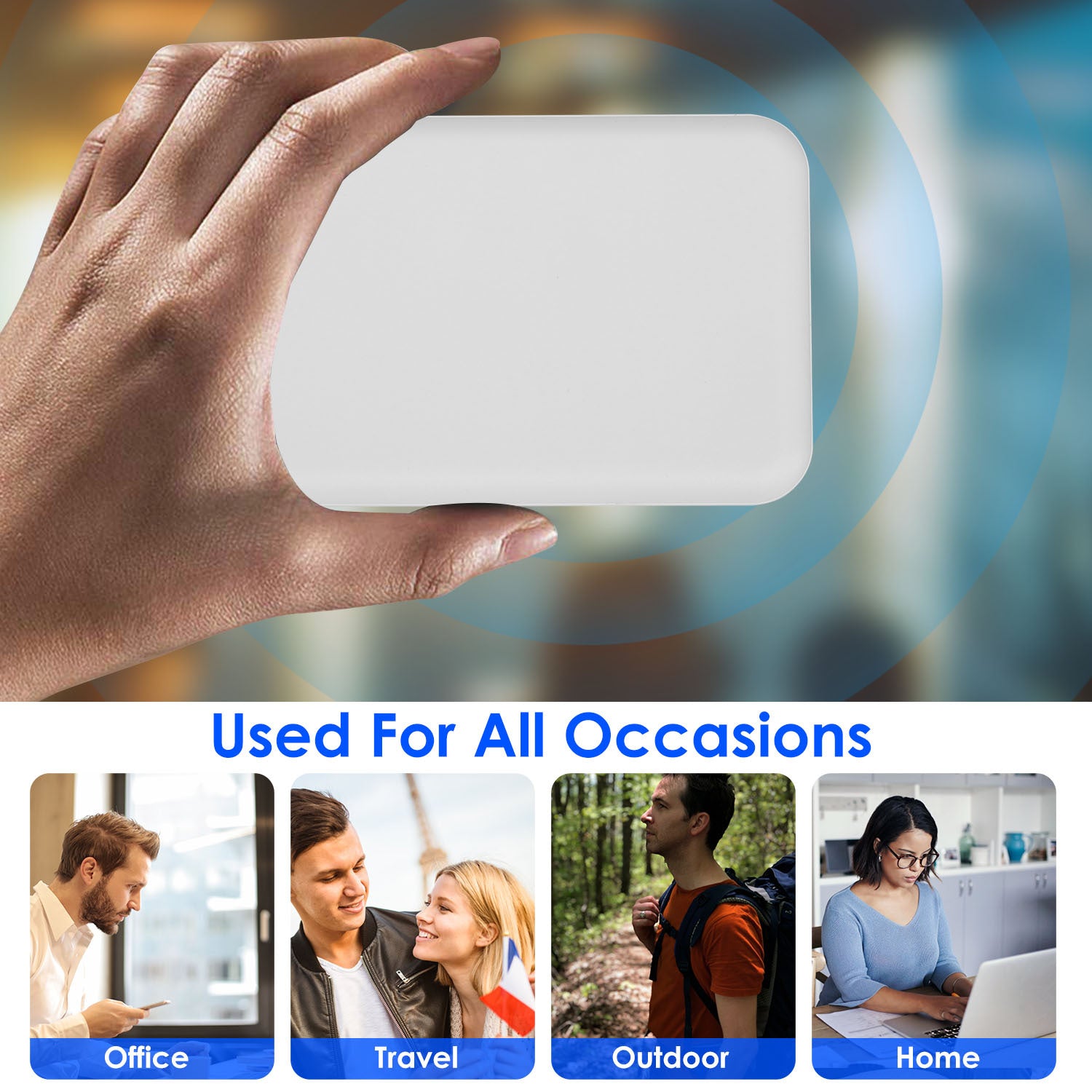 1Pc 10000mAh Portable Charger Battery Pack For Heated Blanket Vest Jacket Power Bank With Type C USB Cable Fit For IOSPhone 14 Android And More