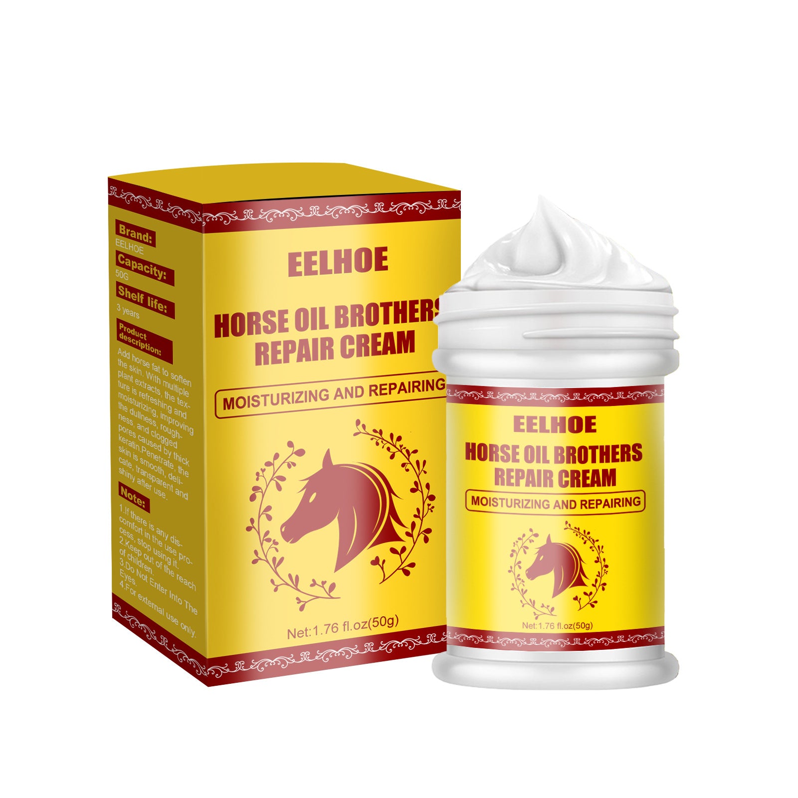 EELHOE Horse Oil Hand And Foot Repair Cream, Chapped Skin Care Moisturizing And Anti - Peeling Repair Cream - 5 - CJ