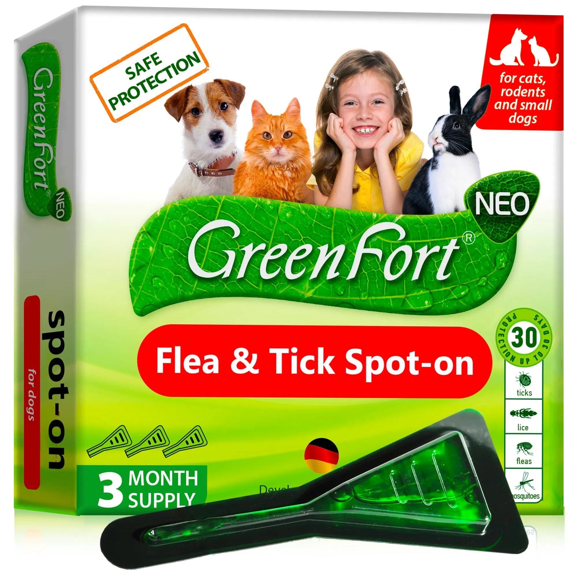 Flea And Tick Prevention For Dogs Cats Rabbits Natural Flea Treatment Home Pest Control Topical Flea Mosquito Repellent For Puppy Kitten 3 Drops For Small And Large Pet - 5 - CJ