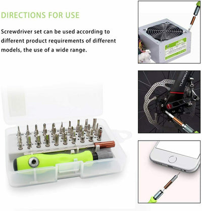 32 IN 1 Small Magnetic Screwdriver Set Torx Driver Professional Repair Tool Kit - 5 - CJ