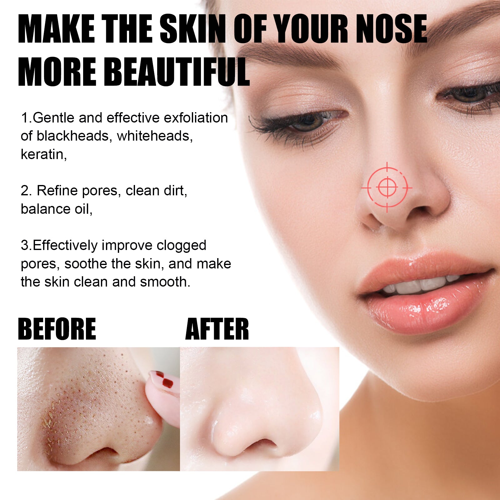 Blackhead Remover Tools - 15g Blackhead Creamwith 40Pcs Blackhead Pore Strips - 5 - CJ