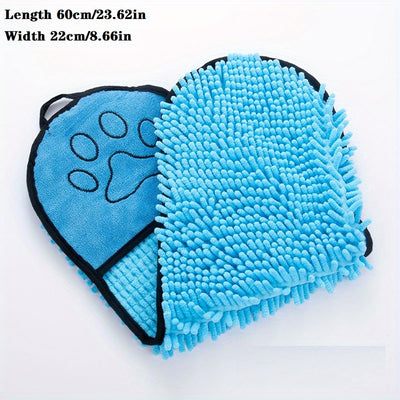 Absorbent Dog Towel, Microfiber Quick Drying Towel Machine Washable With Hand Pockets Pet Towel For Medium Large Dog Super Absorbent Pet Towel Quickly Dry Your Dog Or Cat After Bath Time - 5 - CJ