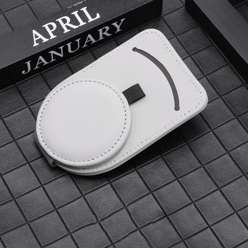 Car Glasses Holder Universal Sun Visor Eyeglasses Clip Sunglasses Case Card Holder Auto Interior Accessories - 0 - CJ - Grey - CJQC127510803CX