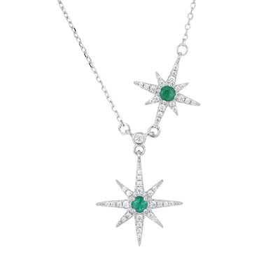 Fashion Trend Star Necklace Feminine Charcoal Chain S925 Silver - 4 - CJ