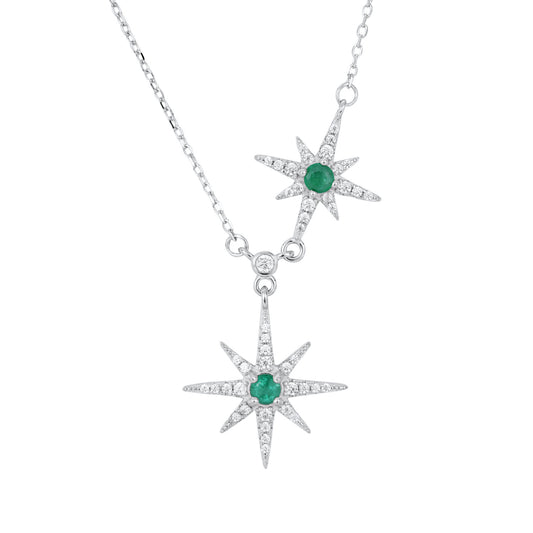 Fashion Trend Star Necklace Feminine Charcoal Chain S925 Silver - 4 - CJ