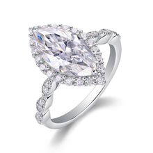 1The Realm Of Delight - A Fashionable Diamond Jewelry Piece Set With Moissanite S925 Sterling Silver And Platinum - plated Diamond Ring Prohibit TikTok sales - 5 - CJ