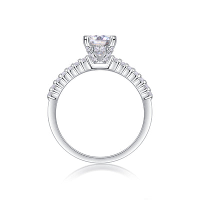 1Arrange Large Diamond Rings, Wedding Rings, Luxury Fashion Set Moissanite Silver Rings Prohibit TikTok sales - 5 - CJ