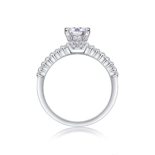 1Arrange Large Diamond Rings, Wedding Rings, Luxury Fashion Set Moissanite Silver Rings Prohibit TikTok sales - 5 - CJ