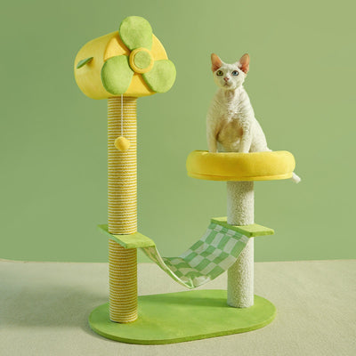 Cat Climbing Frames And Multi - level Cat Towers With Durable Scratching Posts, Comfortable And Fun Jumping Platforms, Hanging Toys, Viewing Perches, Removable Pet Gel Pads, And Hammocks - 5 - CJ