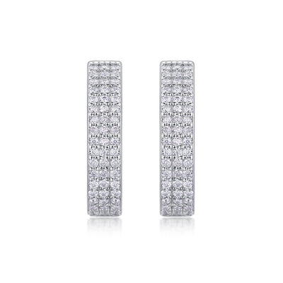 1Slow Pace Diamond Set Moissanite Silver Earrings Luxury Fashion Diamond Earrings Stud Earrings Prohibit TikTok sales - 5 - CJ