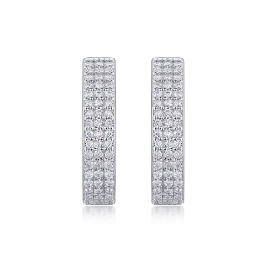 1Slow Pace Diamond Set Moissanite Silver Earrings Luxury Fashion Diamond Earrings Stud Earrings Prohibit TikTok sales - 5 - CJ
