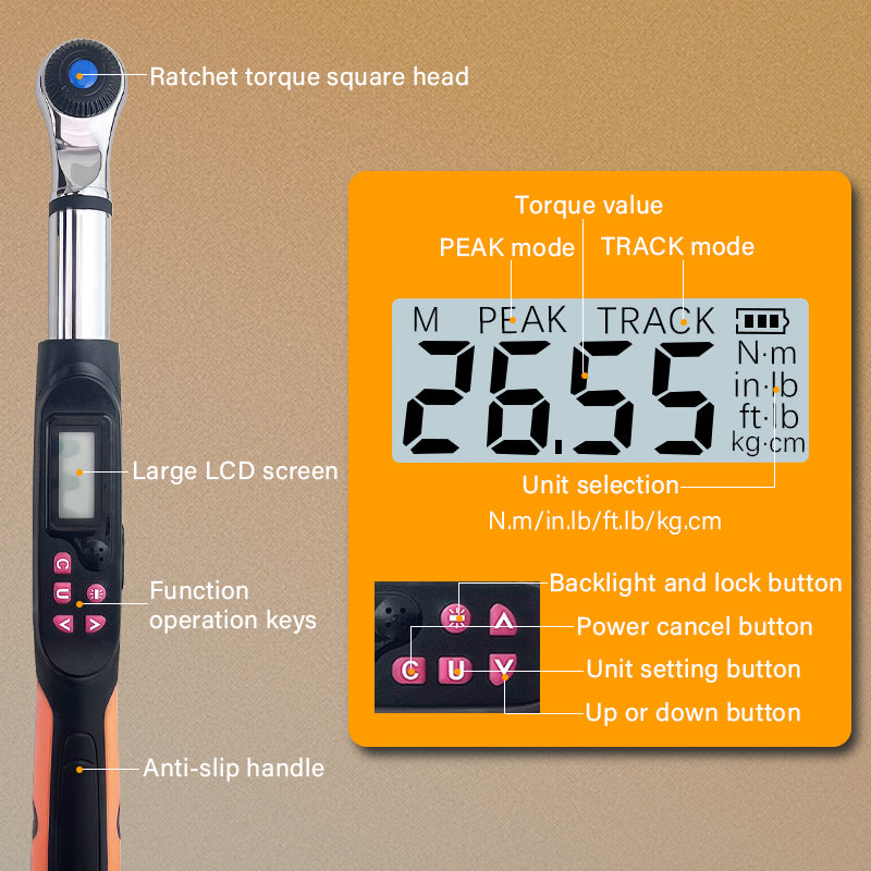 Digital Torque Wrench SN - 030CN - 5 - cjdropshipping